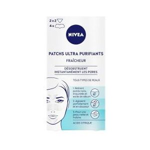 Nivea Patchs Ultra Purifiants Fraîcheur à L'acide Citrique Désobstruent Instantanément les Pores 8 Patchs - Boîte 8 Patchs - Publicité Nivea Patchs Ultra Purifiants Fraîcheur à L'acide Citrique Désobstruent Instantanément les Pores 8 Patchs - Boîte 8 Patchs - Publicité