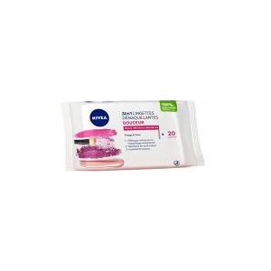 Nivea Lingettes Démaquillantes Visage & Yeux Peaux Sèches & Sensibles Sachet de 20 Pièces - Sachet 20 Lingettes - Publicité Nivea Lingettes Démaquillantes Visage & Yeux Peaux Sèches & Sensibles Sachet de 20 Pièces - Sachet 20 Lingettes - Publicité