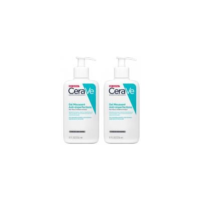 CeraVe - Gel Moussant Anti-Imperfections - 2x236ml - Gel cleanser - Publicité CeraVe - Gel Moussant Anti-Imperfections - 2x236ml - Gel cleanser - Publicité