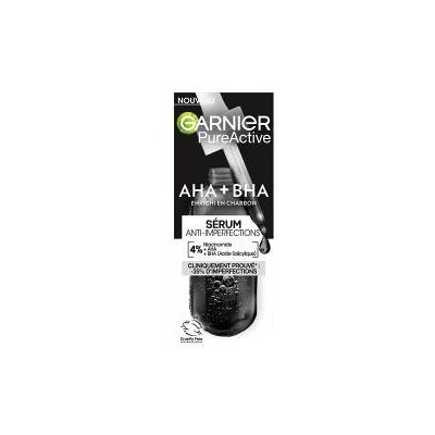 Sérum facial Garnier Niacinamide AHA BHA - Anti-Imperfections - Publicité Sérum facial Garnier Niacinamide AHA BHA - Anti-Imperfections - Publicité