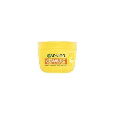 Garnier Vitamine C Bright & Fresh Sorbet Hydratant Booster d'Éclat 85 ml - Pot 85 ml - Publicité Garnier Vitamine C Bright & Fresh Sorbet Hydratant Booster d'Éclat 85 ml - Pot 85 ml - Publicité