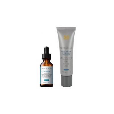 SkinCeuticals Routine Prévention Anti-Ride CE Ferulic + Ultra Facial UV Défense - Routine 2 Produits - Publicité SkinCeuticals Routine Prévention Anti-Ride CE Ferulic + Ultra Facial UV Défense - Routine 2 Produits - Publicité