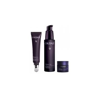 Caudalie Premier Cru Routine Anti-Âge Global Riche La Crème Yeux 15 ml + Sérum 30 ml + La Crème Riche 50 ml - Routine 3 Produits - Publicité Caudalie Premier Cru Routine Anti-Âge Global Riche La Crème Yeux 15 ml + Sérum 30 ml + La Crème Riche 50 ml - Routine 3 Produits - Publicité