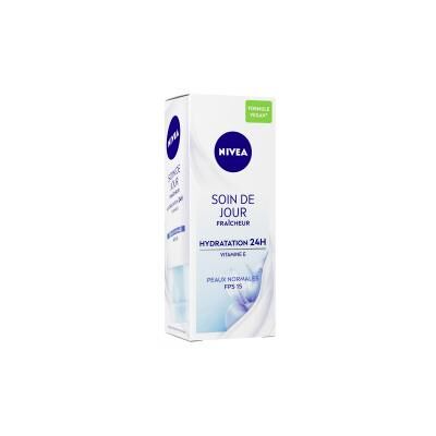 Nivea Soin de Jour Fraîcheur Hydratation 24h Pour les Peaux Normales SPF15 50 ml - Tube 50 ml - Publicité Nivea Soin de Jour Fraîcheur Hydratation 24h Pour les Peaux Normales SPF15 50 ml - Tube 50 ml - Publicité