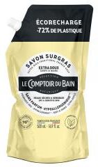 Le Comptoir du Bain Savon Liquide Surgras Sans Parfum Éco-Recharge 500 ml - Doypack 500 ml