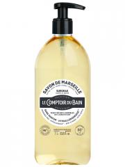 Le Comptoir du Bain Savon de Marseille Surgras Sans Parfum 1 l - Flacon-Pompe 1 Litre