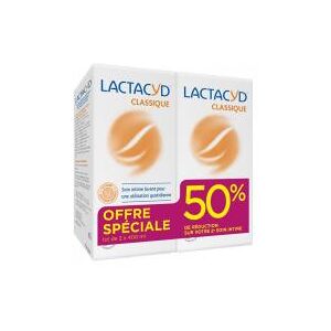 Lactacyd Soin Intime Lavant 400 ml Lot de 2Ème à -50% - Lot 2 x 400 ml