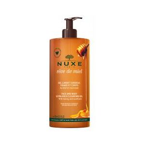 Nuxe Rêve de Miel Gel Lavant Surgras (Peaux Sèches et Sensibles) 750 ml - Flacon-Pompe 750 ml