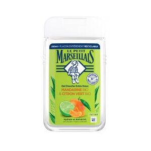 Le Petit Marseillais Gel Douche & Bain Extra Doux Mandarine Bio & Citron Vert Bio 250 ml - Flacon 250 ml