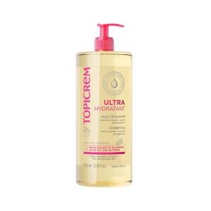 Topicrem Ultra-Hydratant Huile de Douche Peaux Sensibles et Sèches 1 Litre - Flacon-Pompe 1000 ml