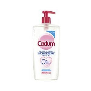 Cadum Gel Corps & Cheveux Hypoallergénique 750 ML - Flacon-Pompe 750 ml - Publicité Cadum Gel Corps & Cheveux Hypoallergénique 750 ML - Flacon-Pompe 750 ml - Publicité