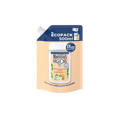 Le Petit Marseillais Crème de Douche Extra Douce à la Fleur d'Oranger Éco Recharge Bio 500 ML - Doypack 500 ml - Publicité Le Petit Marseillais Crème de Douche Extra Douce à la Fleur d'Oranger Éco Recharge Bio 500 ML - Doypack 500 ml - Publicité