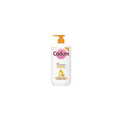 Cadum Crème Lavante Surgras Beurre de Karité Peaux Sèches à Très Sèches 1L - Flacon-Pompe 750 ml - Publicité Cadum Crème Lavante Surgras Beurre de Karité Peaux Sèches à Très Sèches 1L - Flacon-Pompe 750 ml - Publicité