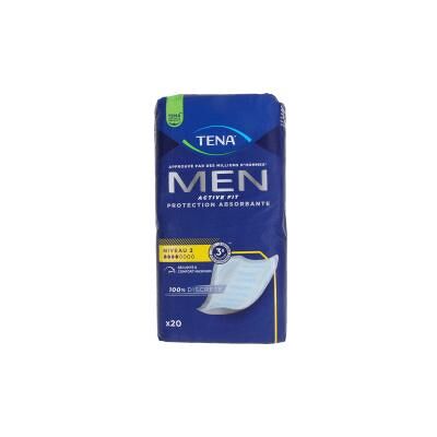 Tena Men Active Fit Protection Absorbante Niveau 2 20 Unités - Paquet - Publicité Tena Men Active Fit Protection Absorbante Niveau 2 20 Unités - Paquet - Publicité