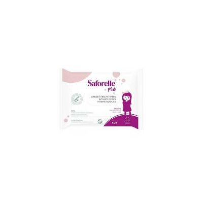 Saforelle Miss 25 Lingettes Intimes Biodégradables - Sachet 25 lingettes - Publicité Saforelle Miss 25 Lingettes Intimes Biodégradables - Sachet 25 lingettes - Publicité
