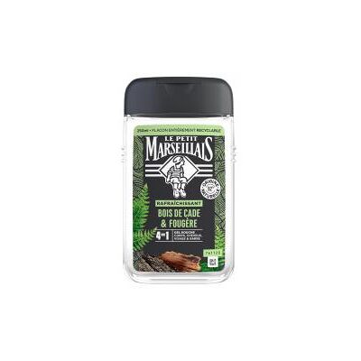 Le Petit Marseillais Gel Douche 4en1 Bois de Cade et Fougère 250 ml - Flacon 250 ml - Publicité Le Petit Marseillais Gel Douche 4en1 Bois de Cade et Fougère 250 ml - Flacon 250 ml - Publicité