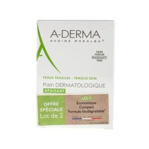 A-Derma Les Indispensables Pain Dermatologique Nettoyant Apaisant au Lait d'Avoine