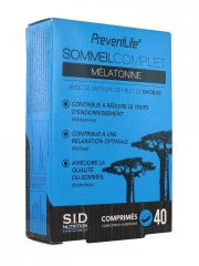 S.i.d Nutrition Preventlife Sommeil Complet Mélatonine 40 Comprimes - Boîte 40 comprimés