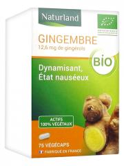 Naturland Gingembre Bio 75 Végécaps - Flacon 75 Végécaps