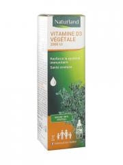 Naturland Vitamine D3 Végétale Flacon Gouttes 15 ml - Flacon compte goutte 15 ml