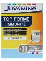 Juvamine Top Forme Immunité Vitamine D 30 Comprimés à Avaler - Boîte 30 comprimés