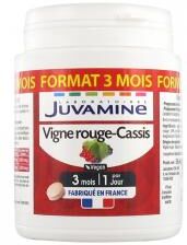 Juvamine Promesses Santé Vigne Rouge Cassis 90 Comprimés - Pot 90 Comprimés