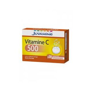 Juvamine Vitamine C 500 30 Comprimés Effervescents - Boîte 30 Comprimés