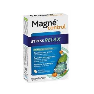 Nutreov Magné Control Stress Relax Magnésium Marin 30 Comprimés - Boîte 30 comprimés