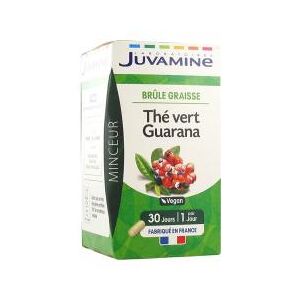 Juvamine Thé Vert Guarana Brûle-Graisse 30 Gélules Végétales - Pot 30 gélules