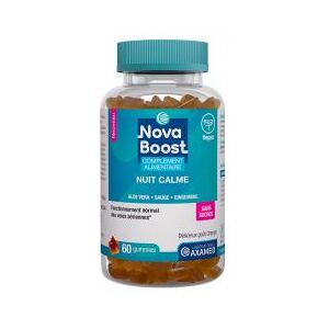 Nova Boost Gummies Nuit Calme Vegan Sans Sucre Sans Gluten - Pot 60 gommes