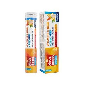 Nova Boost Vitamine c 1000 mg + Zinc 10 mg - Tube 20 comprimés