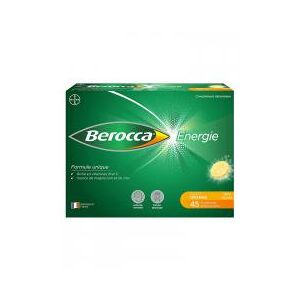 Berocca Énergie Orange Boîte de 45 Comprimés Effervescents - Boîte 3 tubes de 15 comprimés