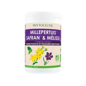 Phytoceutic Phytoc Millepertuis Safran Melisse 60 Comprimes - Boîte plastique 60 comprimes