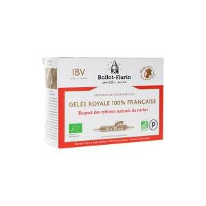 Ballot-Flurin Preparation Dynamisee Bio a la Gelee Royale Boîte de 10 Ampoules - Boîte 10 ampoules de 10 ml