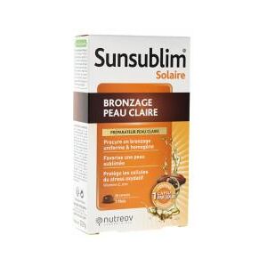 Nutreov Sunsublim Bronzage Peau Claire 28 Capsules - Boîte 28 capsules