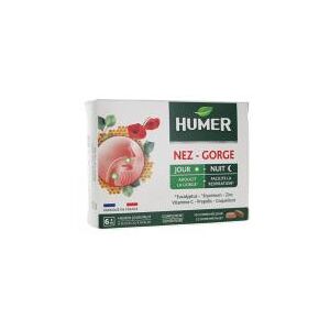 Humer Comprimes Nez / Gorge - Jour / Nuit - 9 Personnes Sur 10 Satisfaites - 5 Jours de Prise - Boîte 15 comprimes