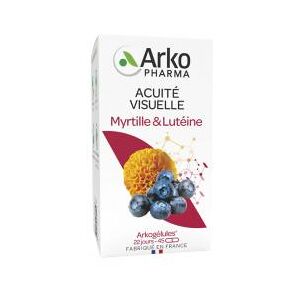 Arkopharma Arkogelules Myrtille & Luteine 45 Gelules - Pot 45 gelules