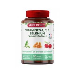 Superdiet Vitamines A.c.e - Selenium -150 Gelules - Pot 150 gelules