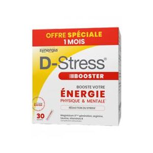 Synergia d-Stress Booster Pack Eco 1Mois - Boite de 30 Sticks - Boîte 30 sachets