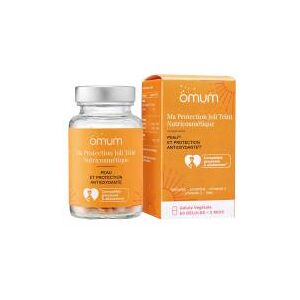 Omum ma Protection Joli Teint Nutricosmetique : Complement Alimentaire Pour Proteger la Peau Des Mefaits du Soleil - 60 Gelules - Pot 60 gelules