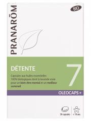 Pranarôm Oléocaps+ 7 Détente Capsules d'Huiles Essentielles Bio 30 Capsules - Boîte 30 Capsules