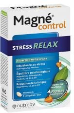 Nutreov Magné Control Stress Relax Magnésium Marin 30 Comprimés - Boîte 30 comprimés