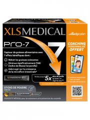 Xls Médical Pro-7 - Coaching Personnalisé Offert - 90 Sticks de Poudre - 1 Mois - 7 Bénéfices1Et Une Aide à la Perte de Poids - Boîte 90 sticks