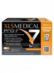 Xls Médical Pro-7 - Coaching Personnalisé Offert - 180 Gélules - 1 Mois - 7 Bénéfices et Une Aide à la Perte de Poids - Boîte 180 gélules