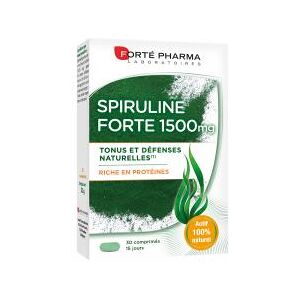 Forté Pharma Spiruline Forte - 1500 - 20 Comprimés - Boîte 30 comprimés - Publicité