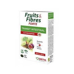 Ortis Fruits&fibres Forte 12 Comprimés - Boîte 12 comprimés - Publicité
