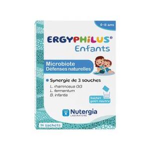 Nutergia Laboratoire Nutergia Ergyphilus Enfant Étui de 14 Sachets - Boîte 14 sachets de 2 g - Publicité