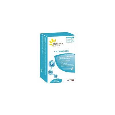 Fleurance Nature Calcium-D3-K2 20 Jours 60 Comprimés - Boîte - Publicité Fleurance Nature Calcium-D3-K2 20 Jours 60 Comprimés - Boîte - Publicité
