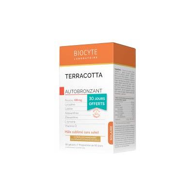 Biocyte Terracotta Autobronzant 90 Unités - Boîte 90 gélules - Publicité Biocyte Terracotta Autobronzant 90 Unités - Boîte 90 gélules - Publicité