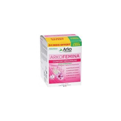 Arkopharma Arko Femina Confort Ménopause 180 Unités - Boîte 180 gélules - Publicité Arkopharma Arko Femina Confort Ménopause 180 Unités - Boîte 180 gélules - Publicité